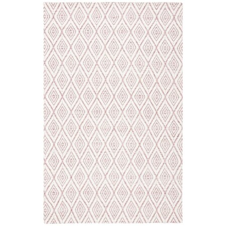 Safavieh 4 x 6 ft. Marbella Hand Woven Rectangle Area Rug Dark Pink & Ivory MRB308U-4